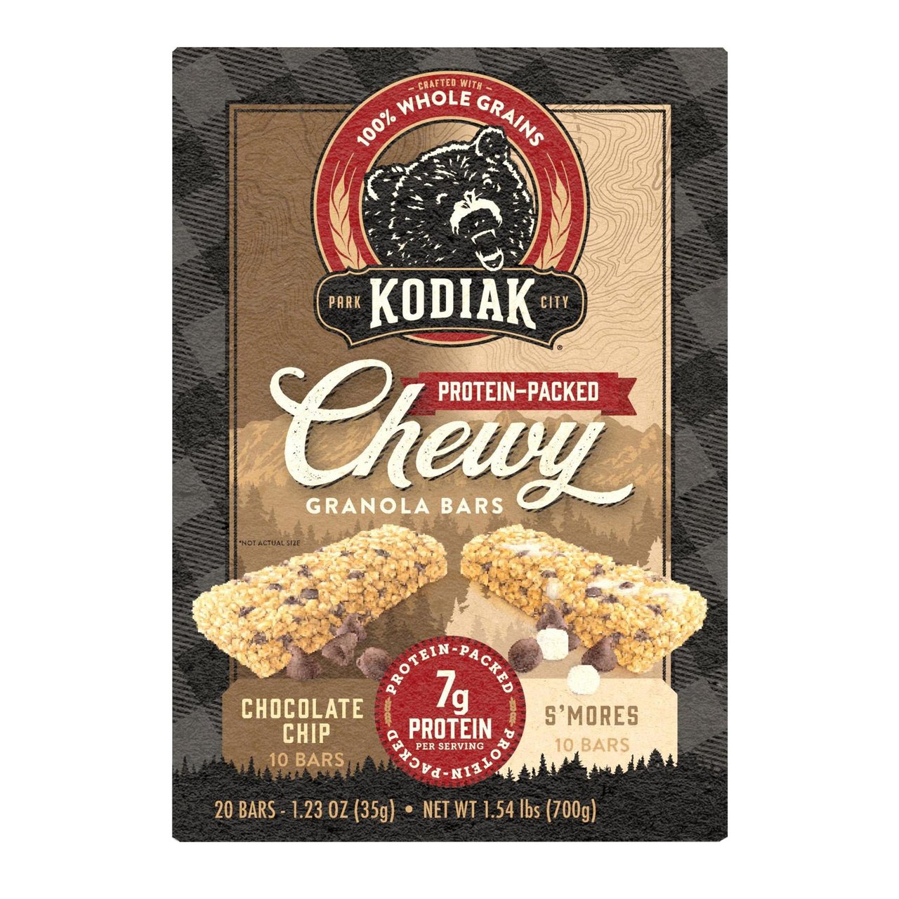 Kodiak Chewy Granola Bar, 20 Count Box