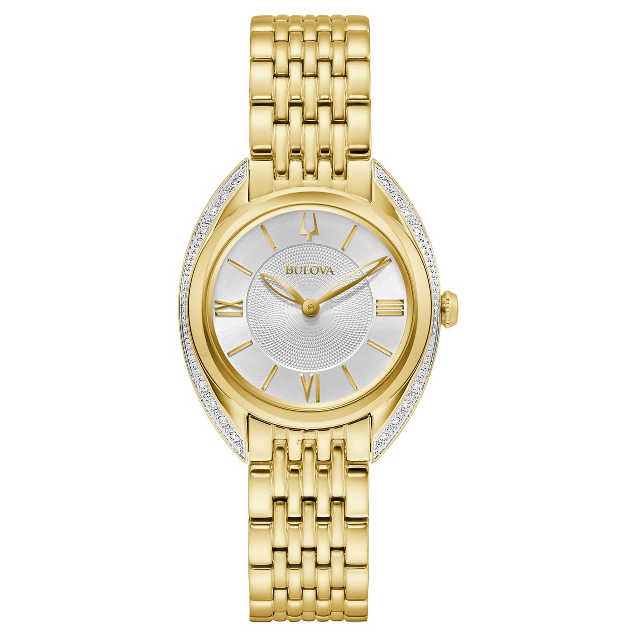 Bulova Classic Diamond Stainless Steel Women's Quartz Watch - Image 1