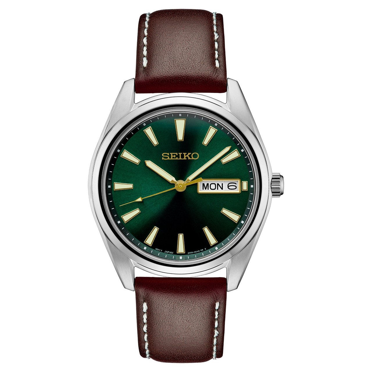 Seiko Essential Green Sunray Dial Men's Quartz Watch