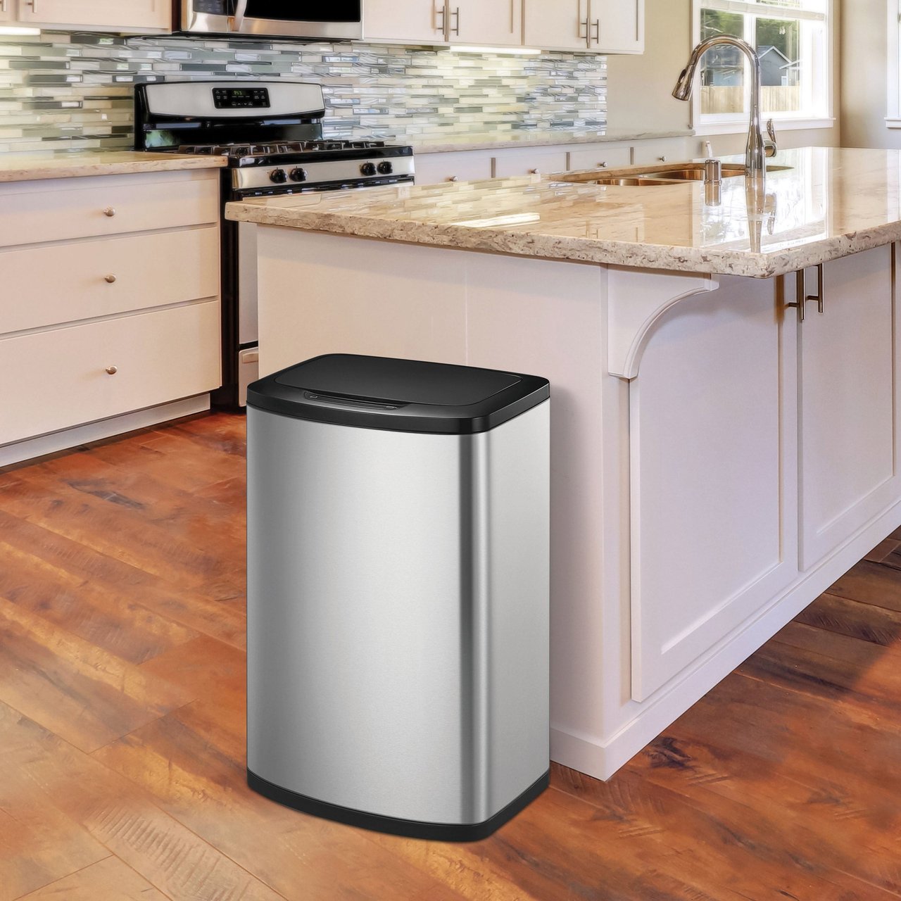 EKO 47L Motion Sensor Trash Can - Image 1