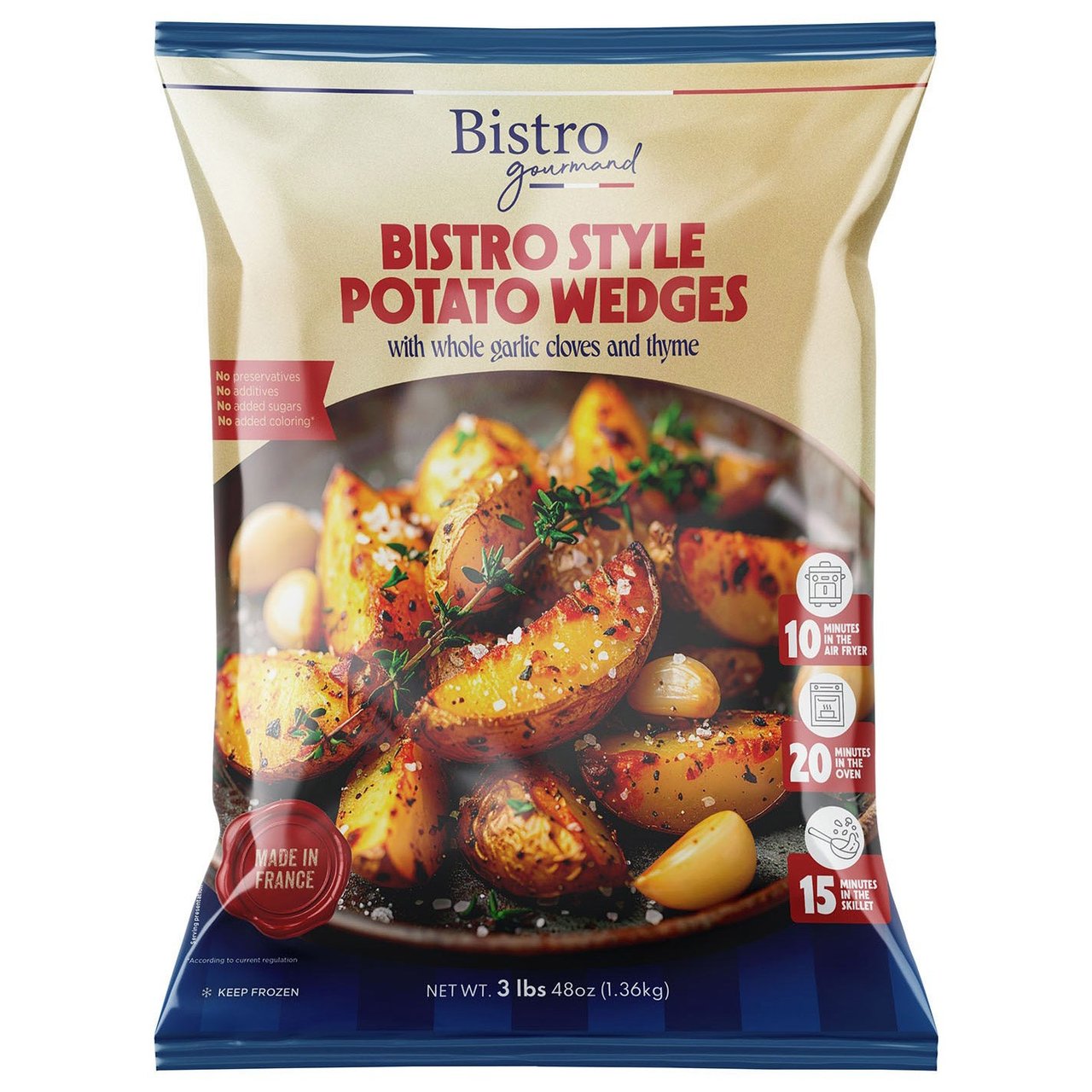 BISTRO POTATO WEDGES 3 LBS - Image 1