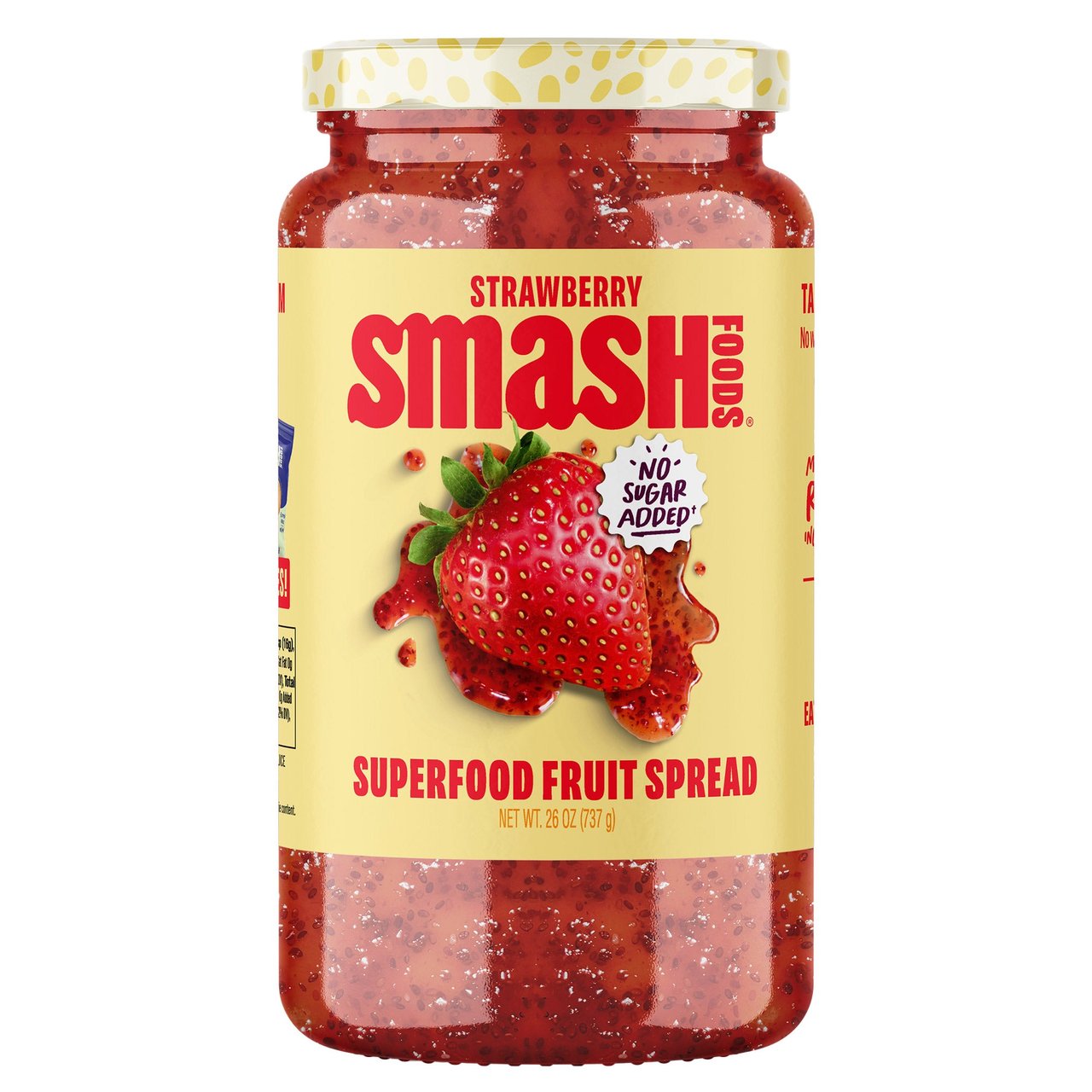 Smash Foods Strawberry Superfood Jam 26 oz - Image 1