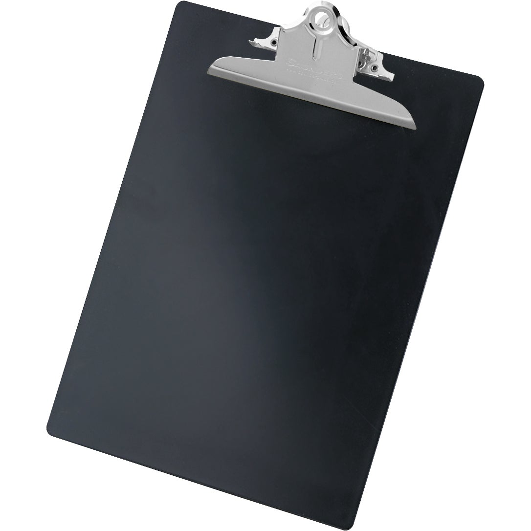 Saunders Recycled Plastic Clipboard, Black, 1" Clip Capacity