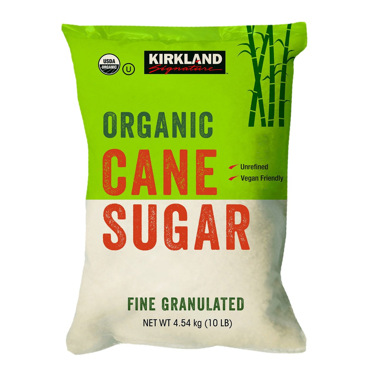 Kirkland Signature Organic Cane Sugar 10 Pound Bag - Image 1