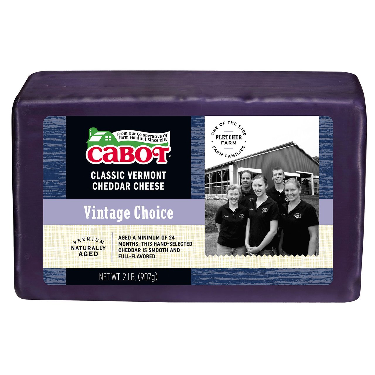 Cabot Creamery 2 Year Aged Sharp Cheddar, 2 lbs