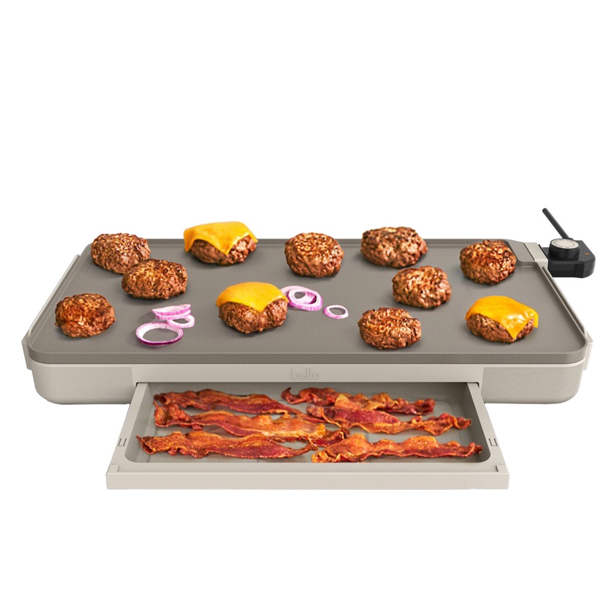 Bella Ceramic Griddle with Warming Tray - Image 1