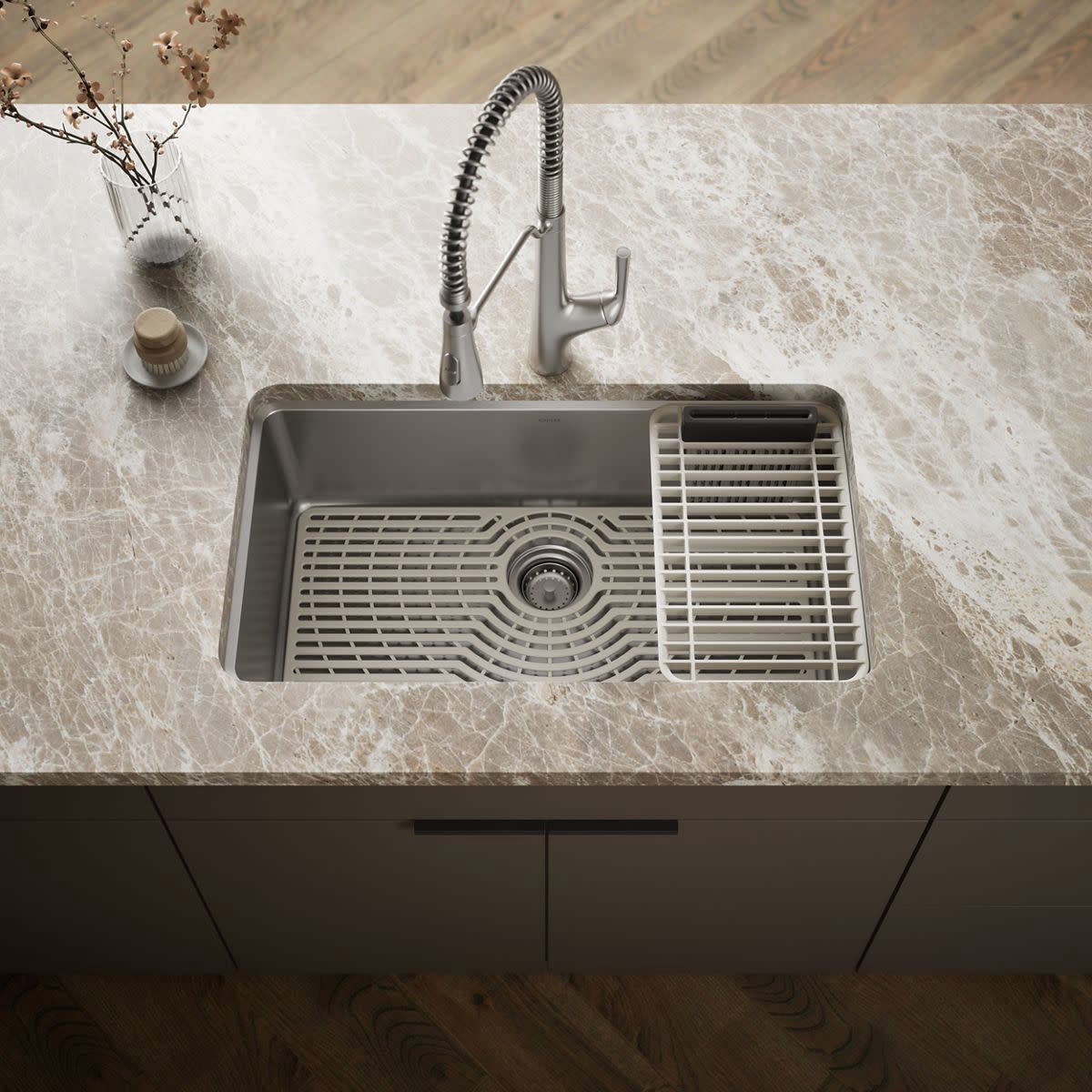 Kohler Pro-Function Kitchen Sink Kit with Pulldown Sprayhead - Image 1