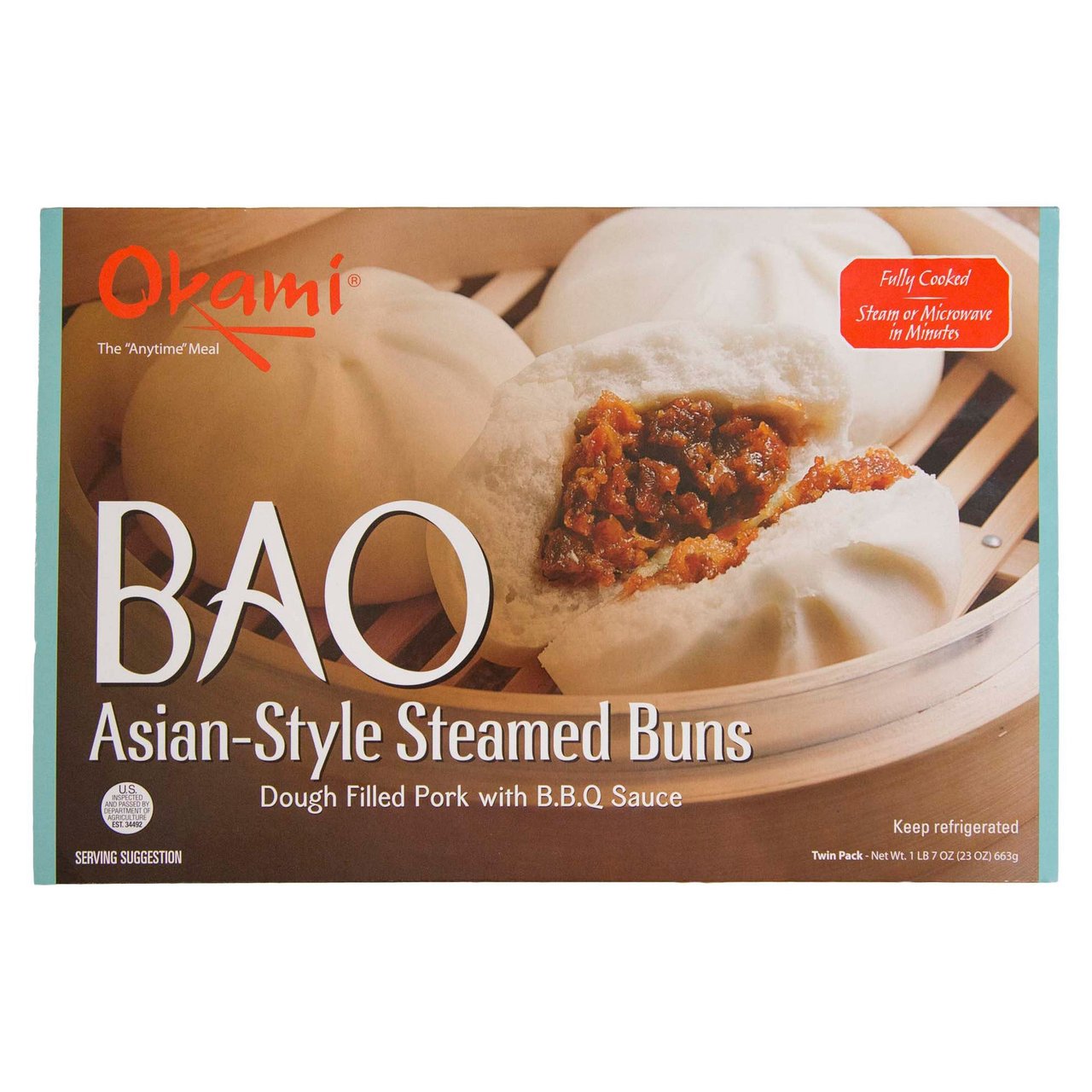 Okami BBQ Pork Bao 23 oz