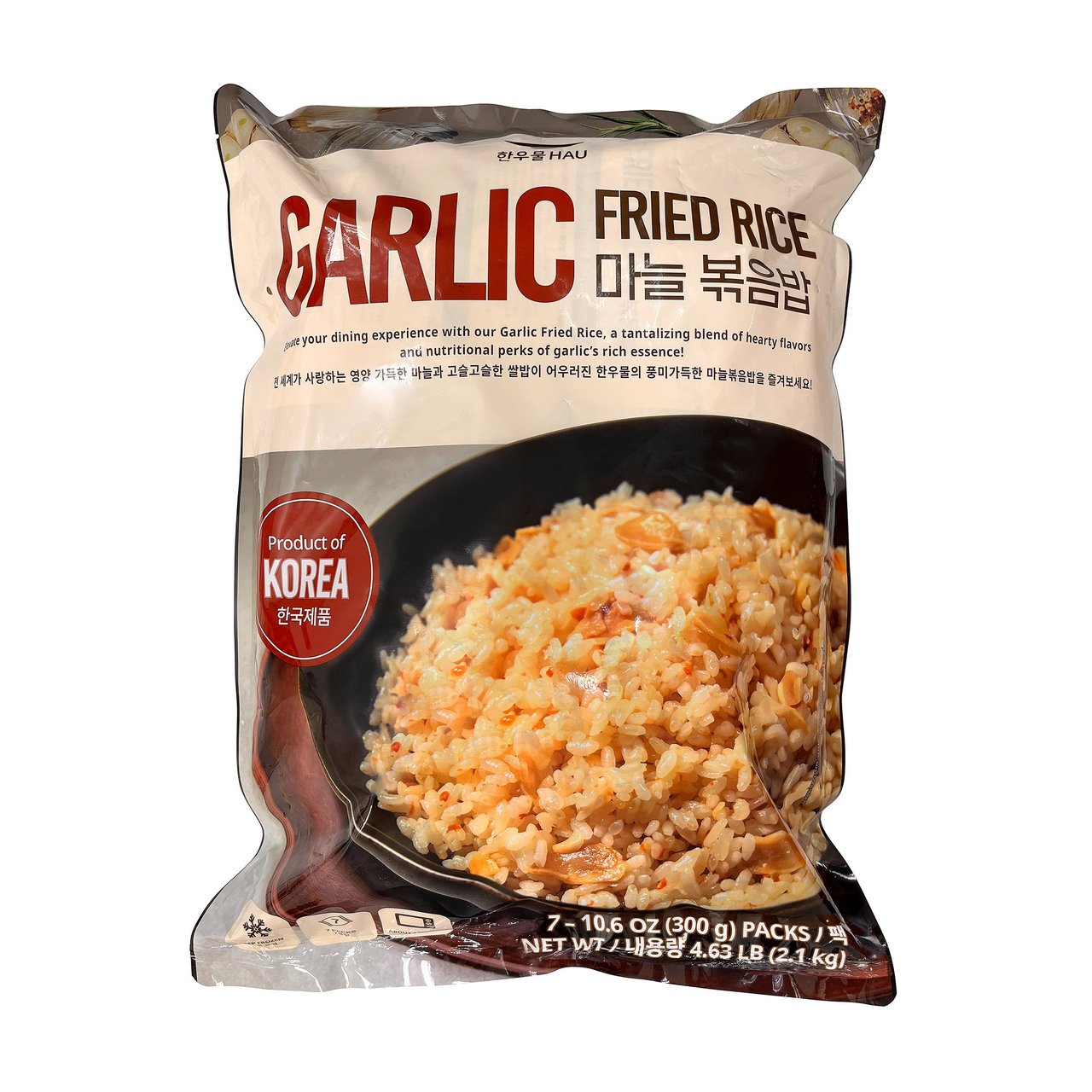 Hau Garlic Fried Rice 7/10.6 oz (4.6 lbs)