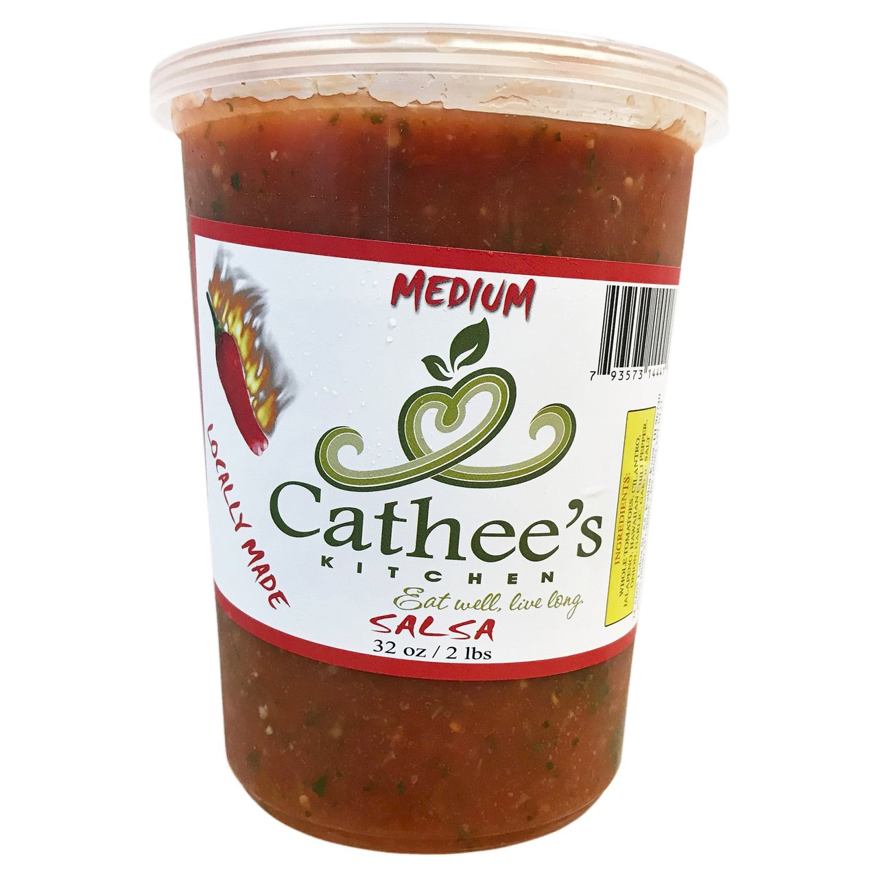 Cathee's Kitchen Salsa - Medium Net Wt 32oz - Image 1