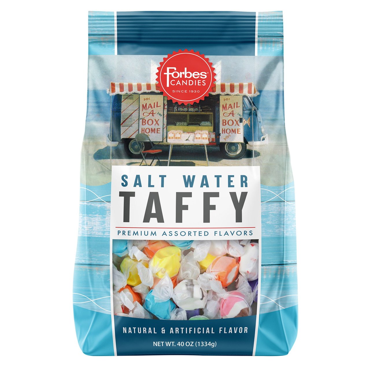 Forbes Candies Salt Water Taffy 40 oz (2.5 lbs) - Image 1