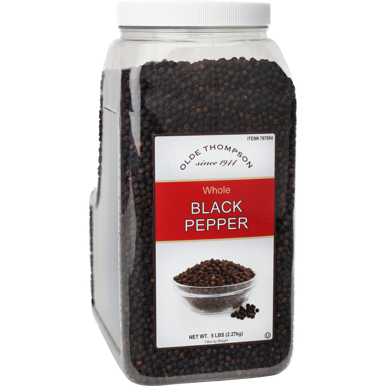Olde Thompson Whole Black Pepper, 5 lb - Image 1