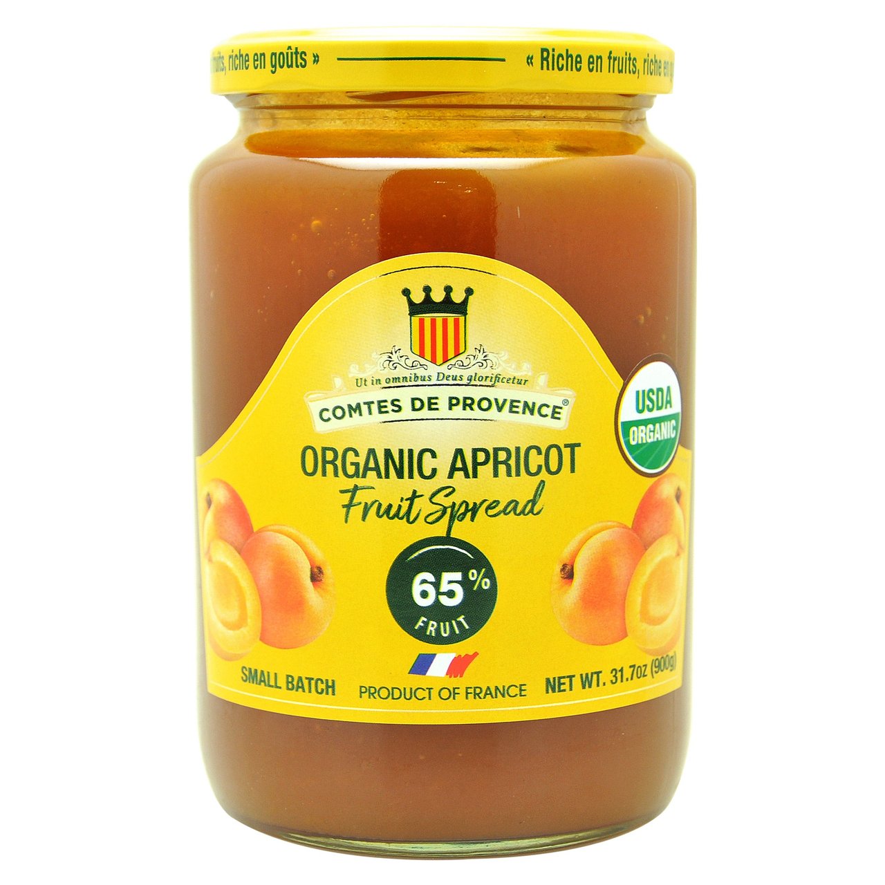 Les Comtes de Provence Organic Apricot Spread 31.7 oz (1.98 lbs)