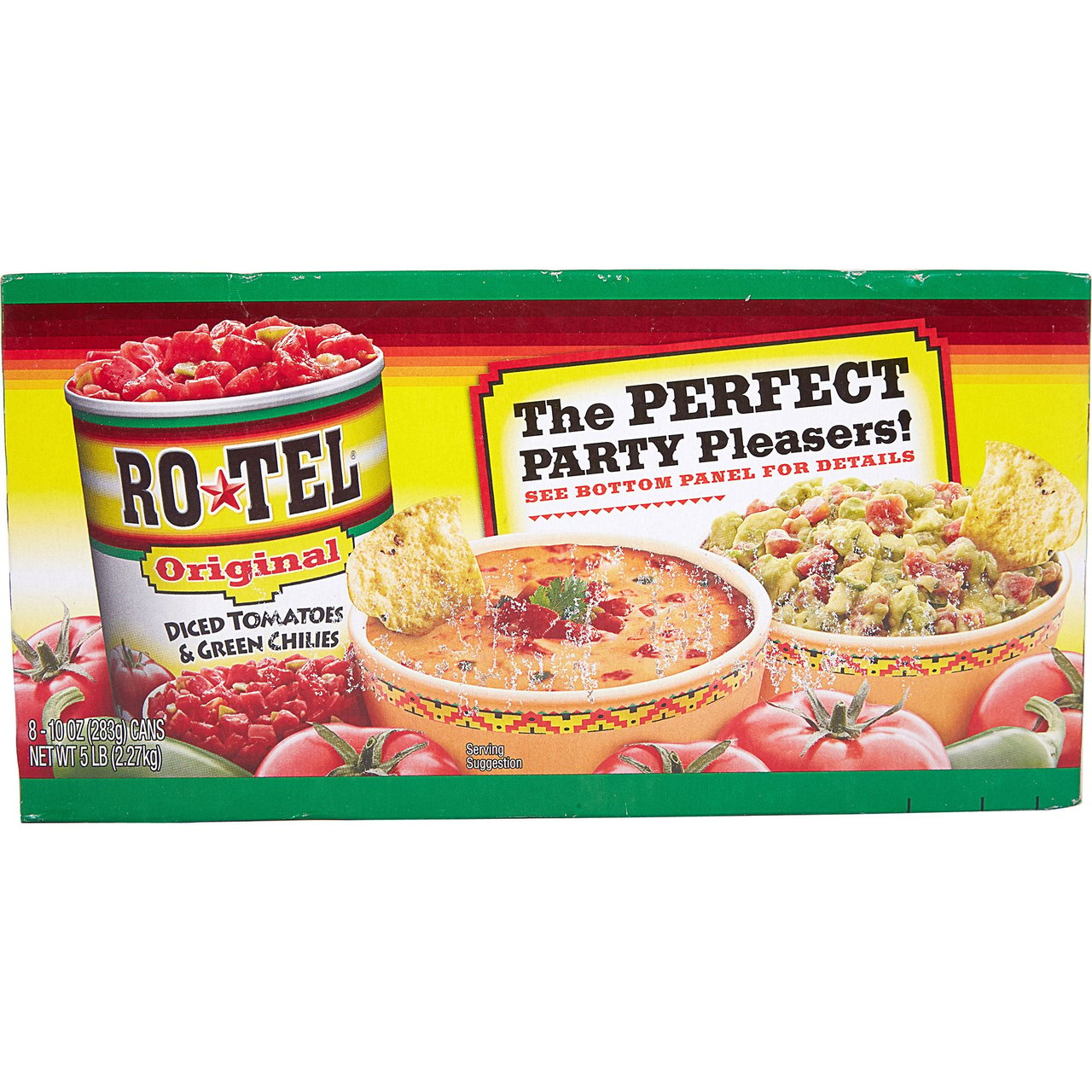 Rotel Diced Tomatoes with Green Chilies, Original, 10 oz, 8-Count - Image 1