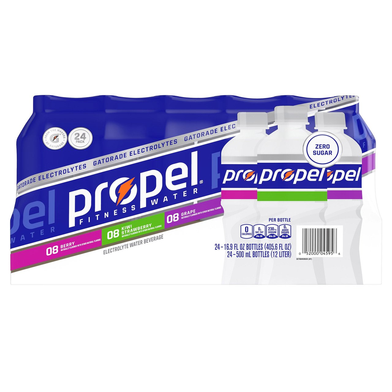 Propel Zero Fitness Water Variety 24/16.9 fl oz (12.6 qts) - Image 1