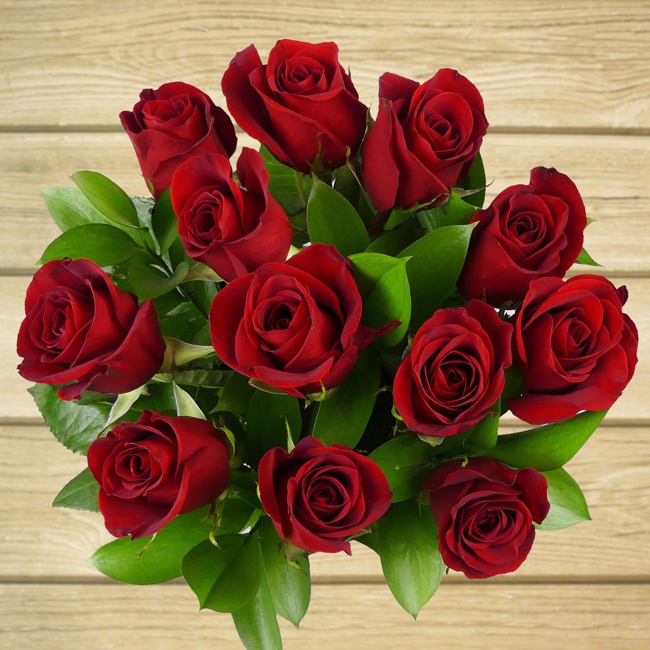 1 Dozen Premium Roses Rainforest Alliance Certified - Image 1
