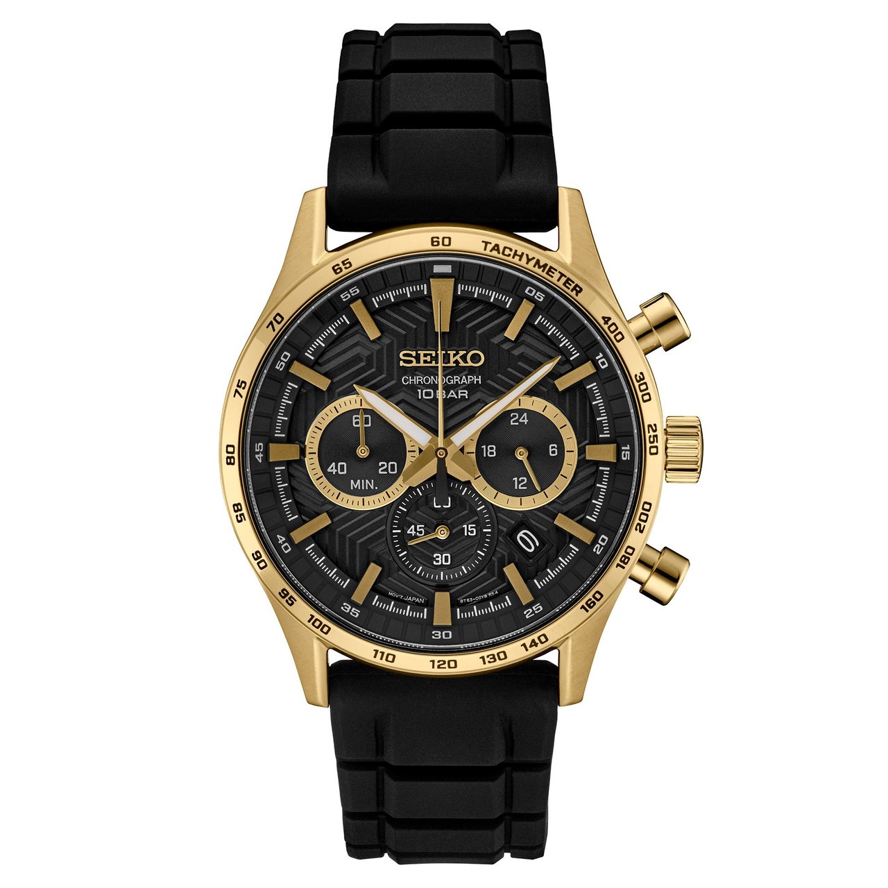 Seiko Essentials Stainless Steel Case Men's Quartz Watch, 43mm - Image 1