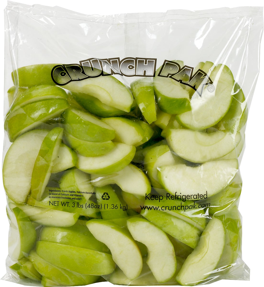 Crunch Pak Apples Sliced Granny Smith 3 lb Bag