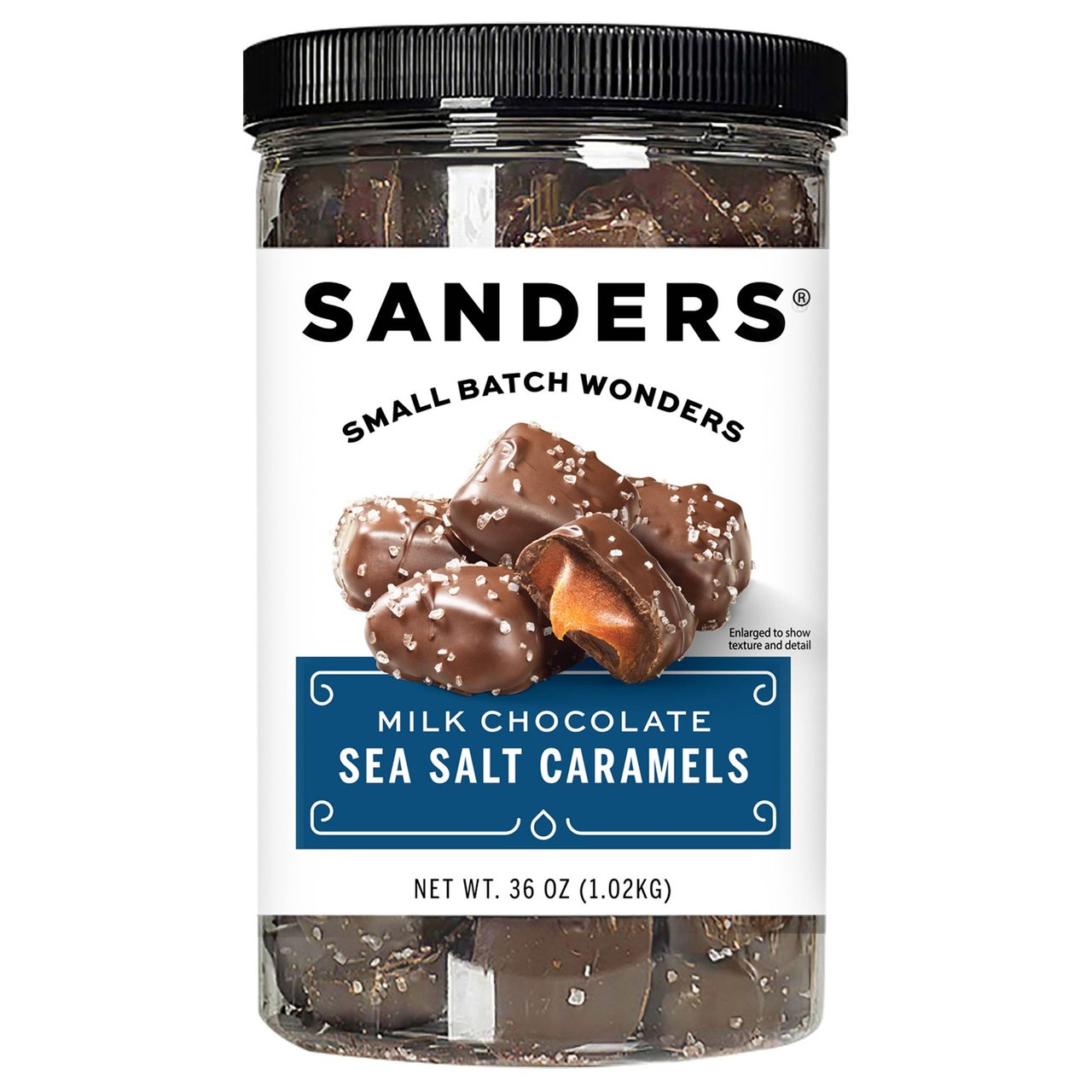 Sanders Milk Chocolate Sea Salt Caramels 36 oz (2.25 lbs) - Image 1