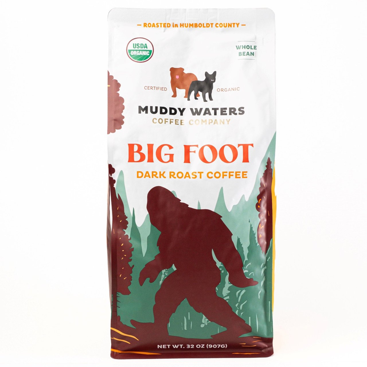 Organic Muddy Waters Big Foot Dark Roast, 2 Pounds - Image 1