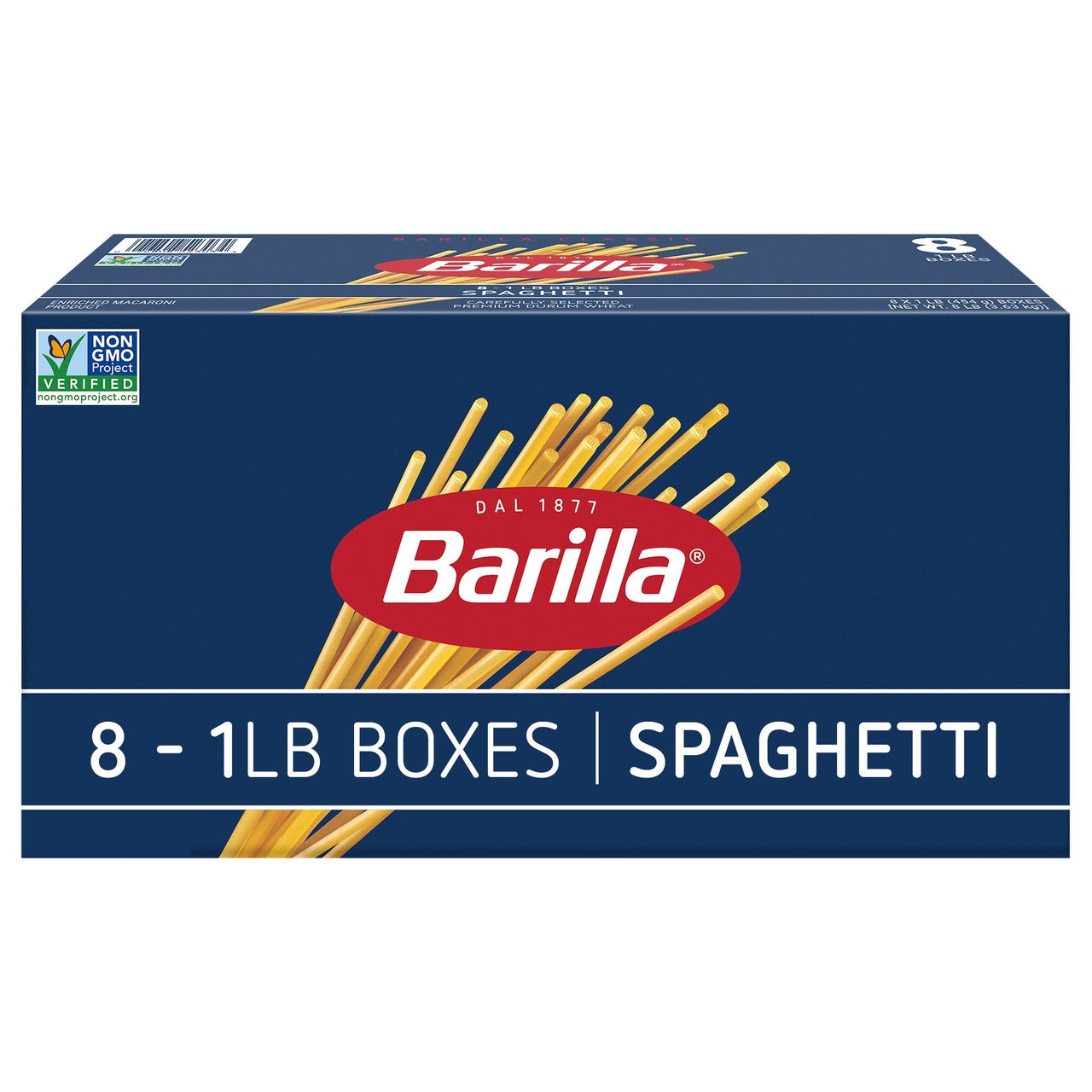 Barilla Thin Spaghetti, 8 × 1 lb Boxes - Image 1