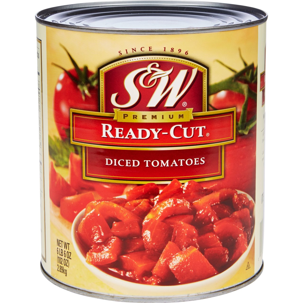 S&W Ready-Cut Diced Tomatoes, #10 Can, 102 Ounces