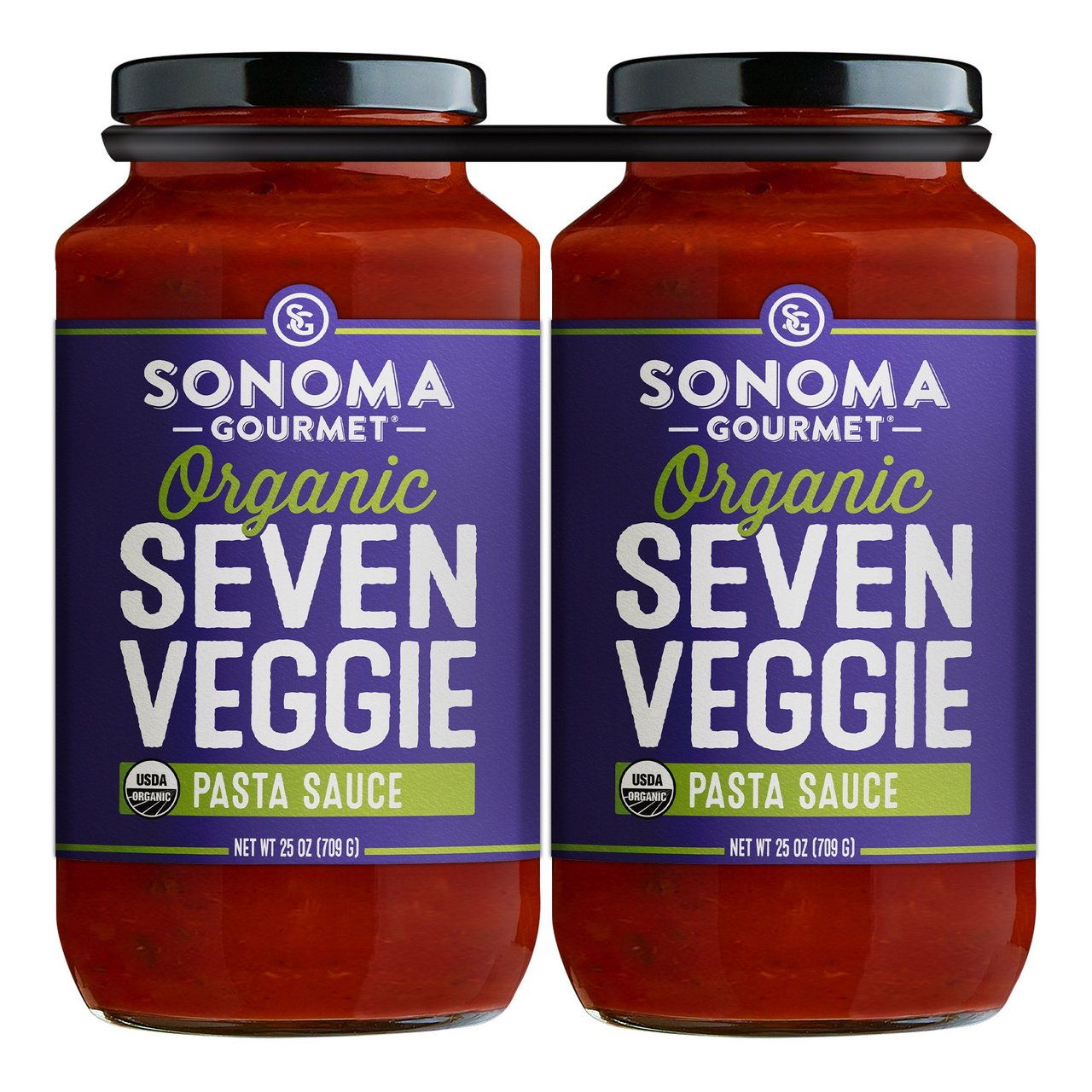 Sonoma Gourmet Organic Seven Veggie Pasta Sauce 2/24.5 oz - Image 1