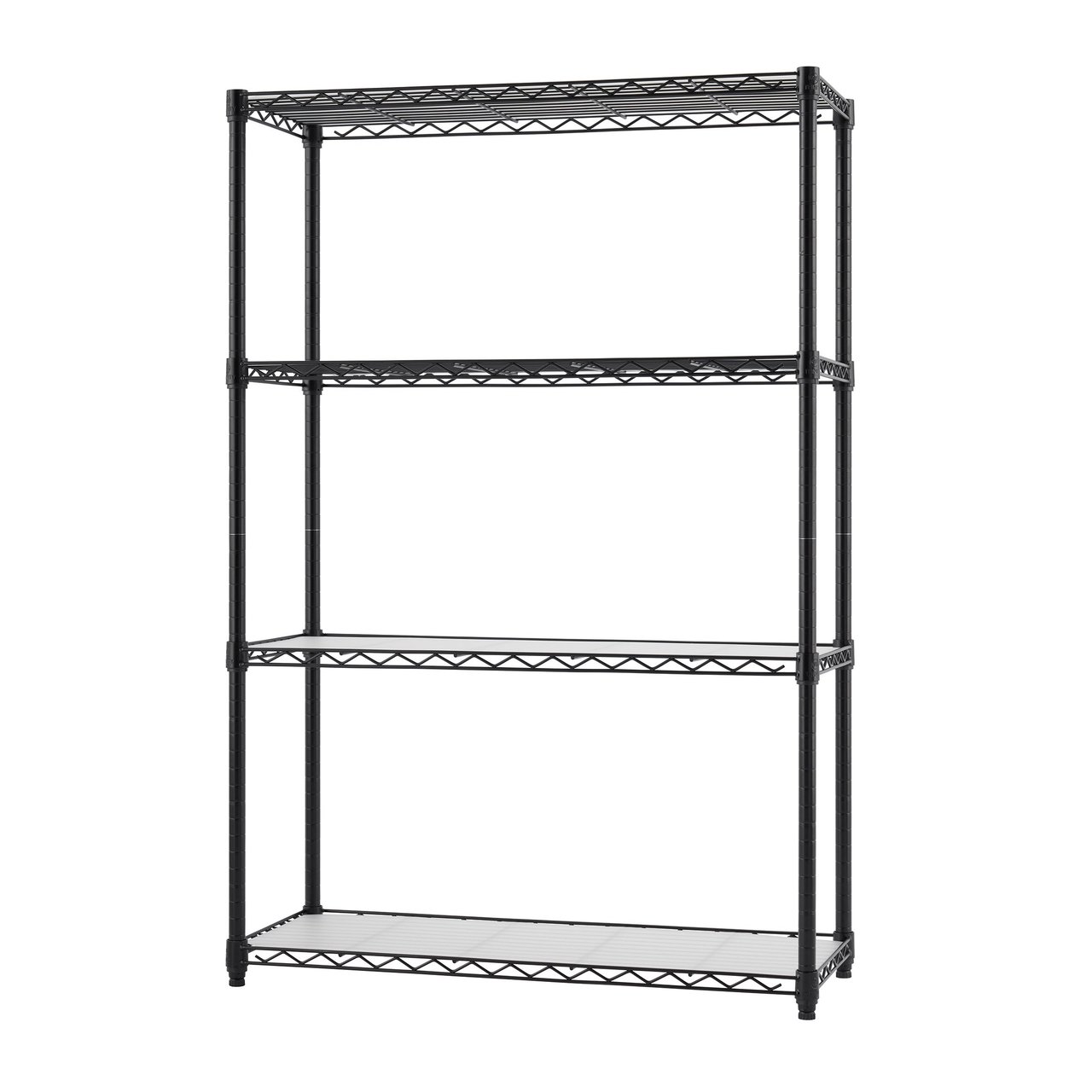 Trinity NSF 4-Tier Wire Shelving Rack, 36" W x 14" D x 54" H - Image 1
