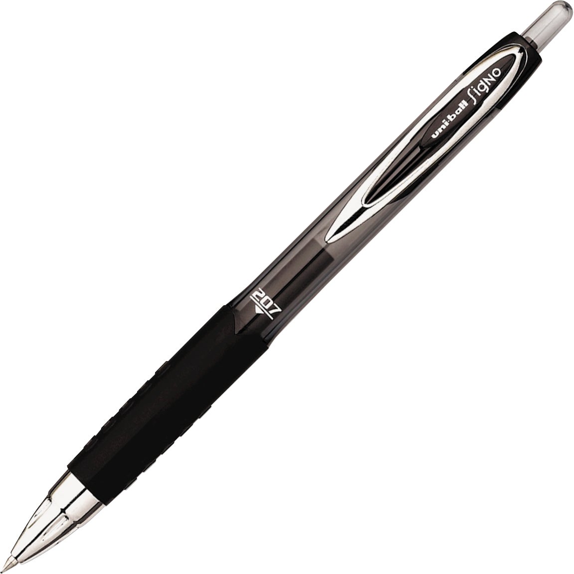 uni-ball Signo 207 Retractable Gel Pen, Black Ink, Medium Point 0.7mm, 36-Pack - Image 1