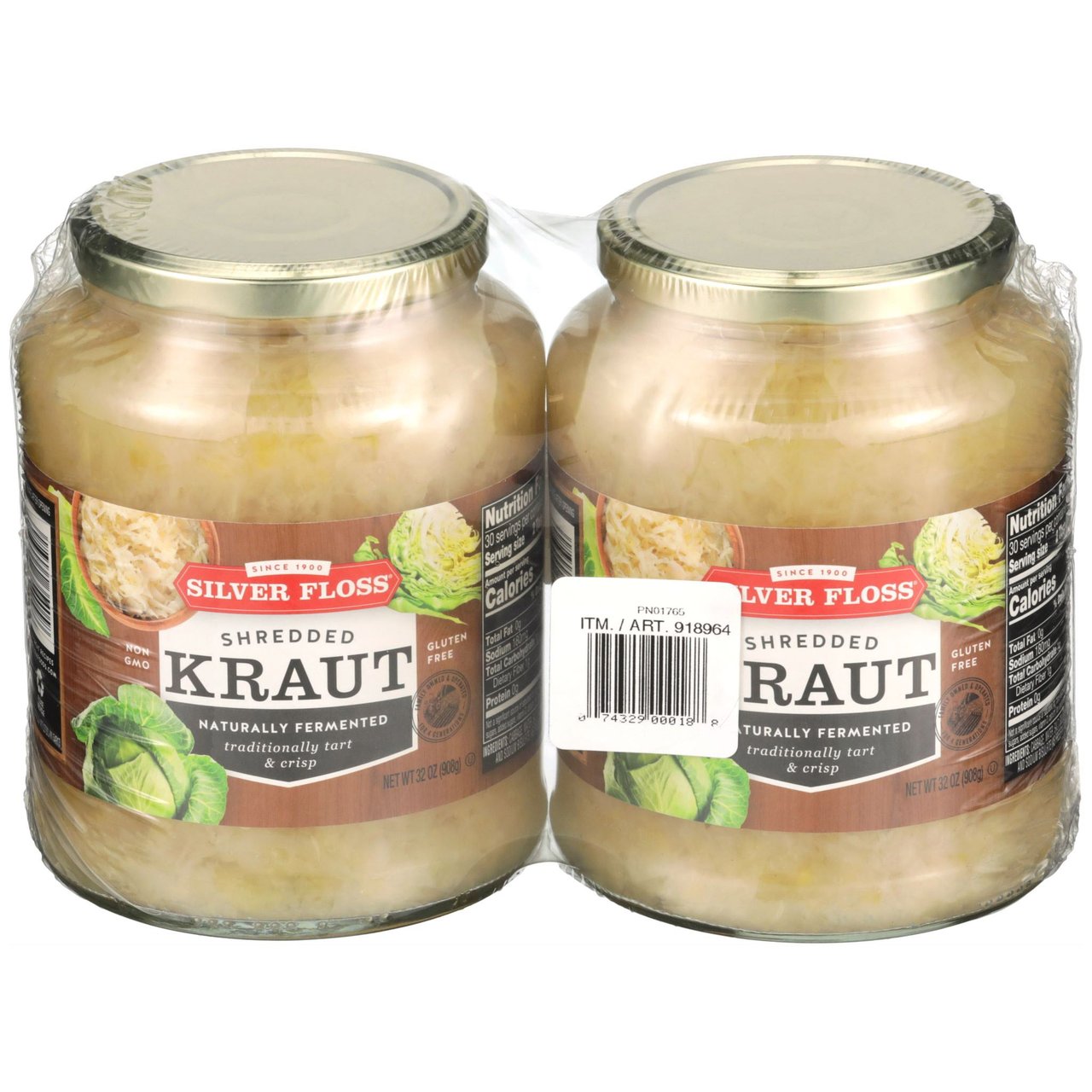 Silver Floss Sauerkraut 2/32 oz (4 lbs)