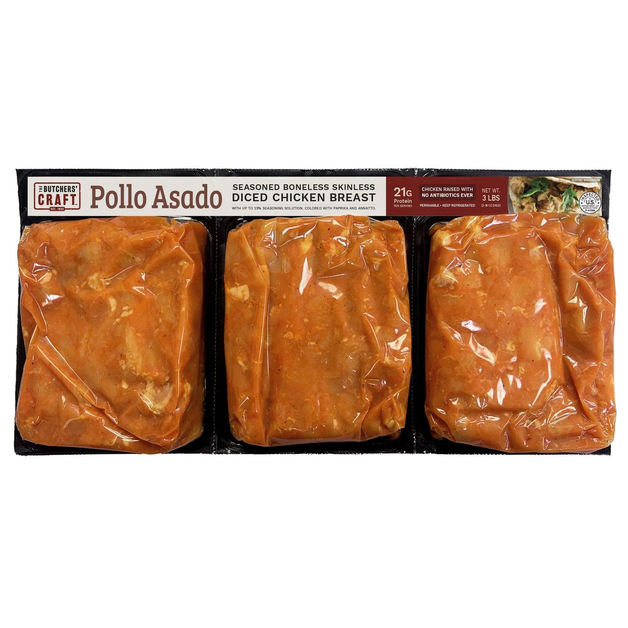 The Butchers' Craft Pollo Asado 3 Pounds - Image 1