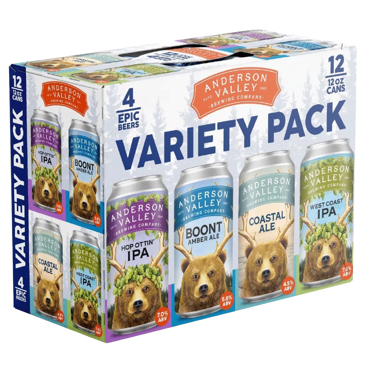 Anderson Valley Brewing Epic Variety Pack, Booneville, CA - 12 x 12 oz