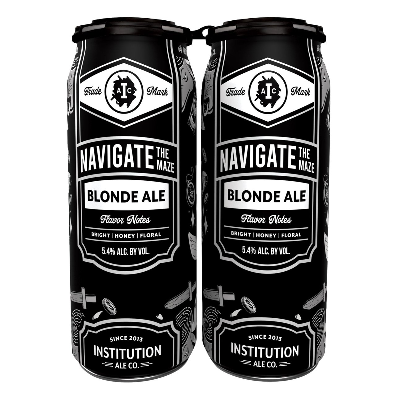 Institution Ale Co. Navigate the Maze Ale, 6-Pack 16 oz Cans - Image 1