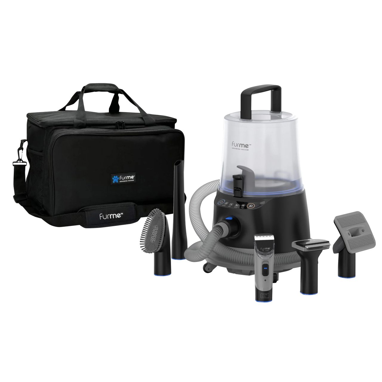 FurMe Ultra Pet Grooming Vacuum Kit with Carrying Case - Image 1