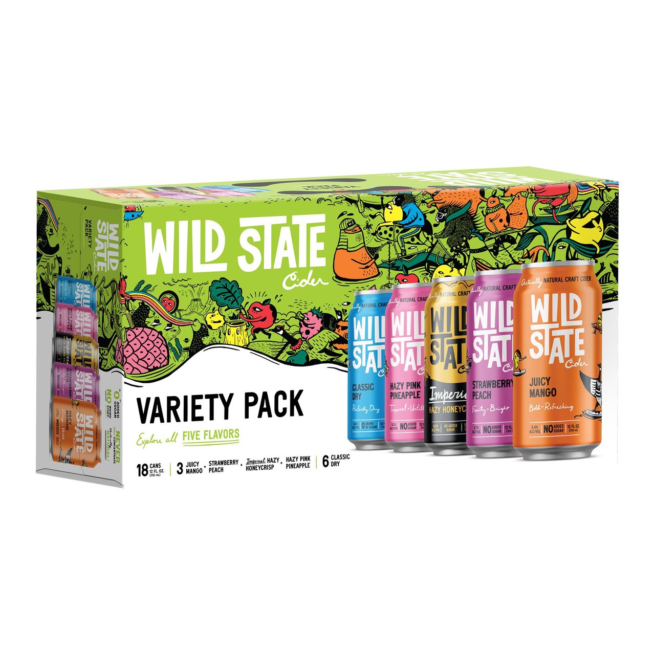 Wild State Cider Minnesota Variety 18/12 oz Cans - Image 1