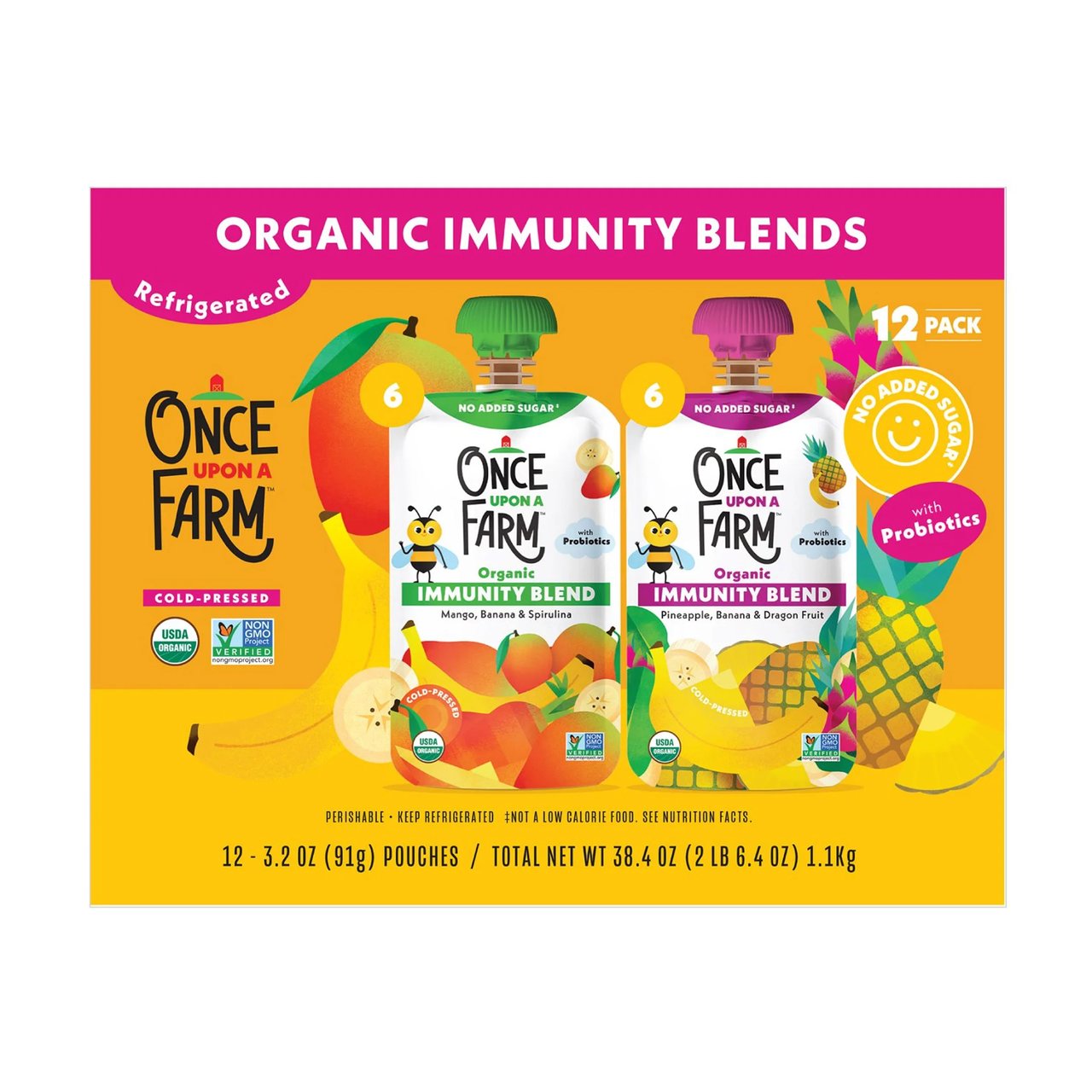 Once Upon a Farm Organic Immunity Blend 12/3.2 oz - Image 1