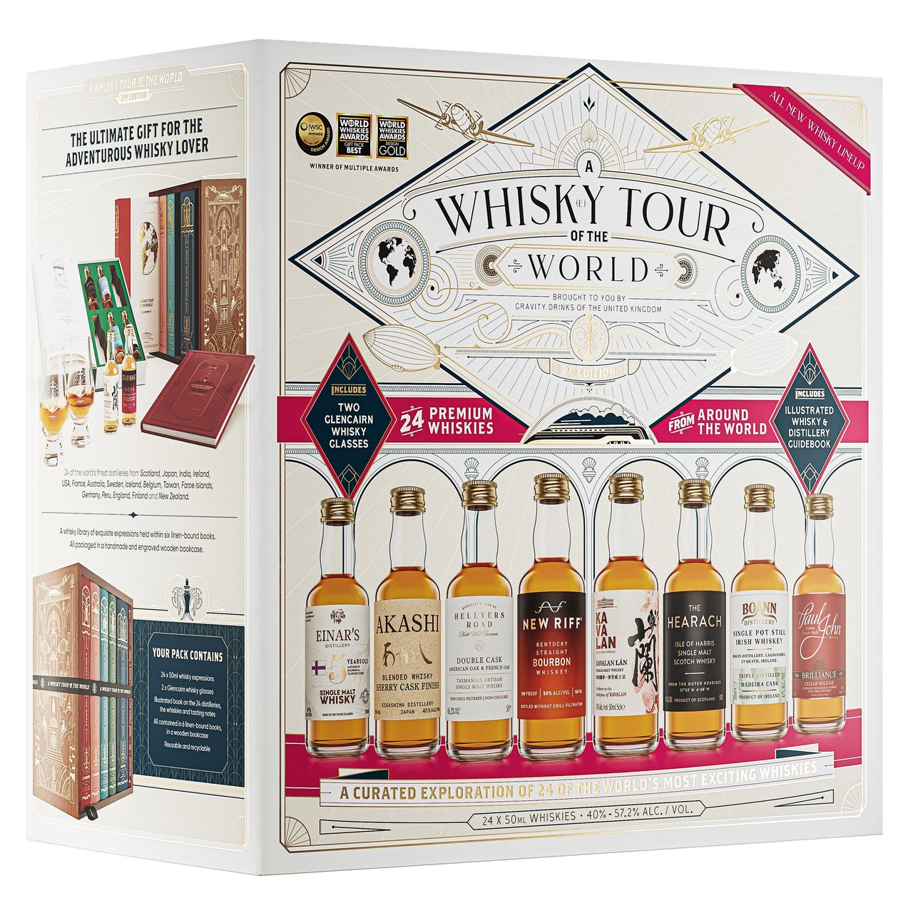 ウイスキー ツアーオヴ スコットランド 50 ml x 24本セット（No.１） Whisky Tour of the World 24/50ml Gift Set (#1868854) - $49.97