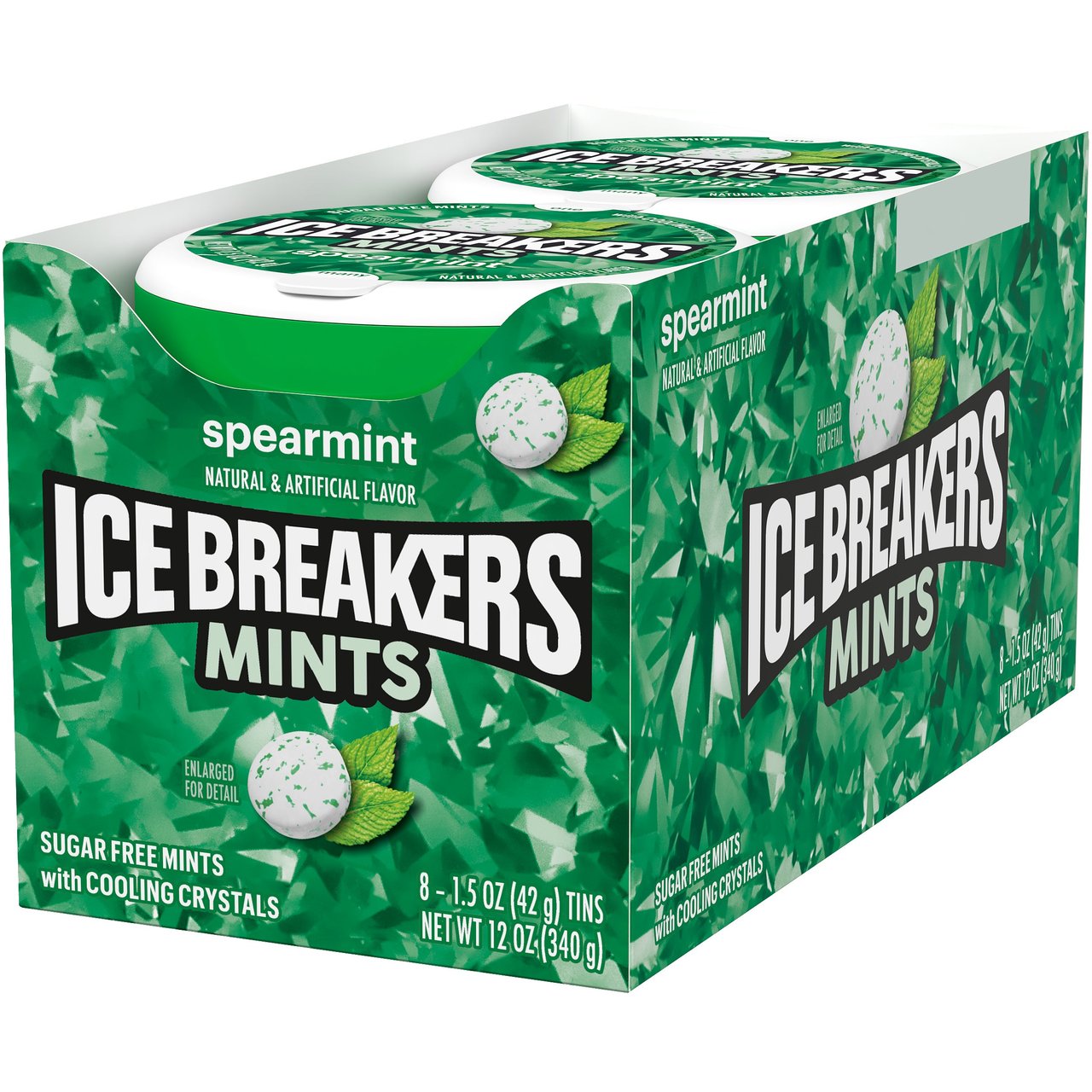 Ice Breakers Spearmint Mints, 8-Count / 1.5 oz Tins - Image 1