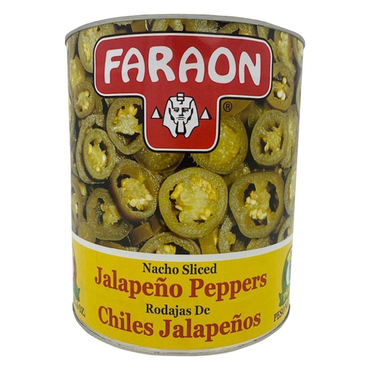 Faraon Sliced Jalapeño Peppers, 6 x 102 oz - Image 1