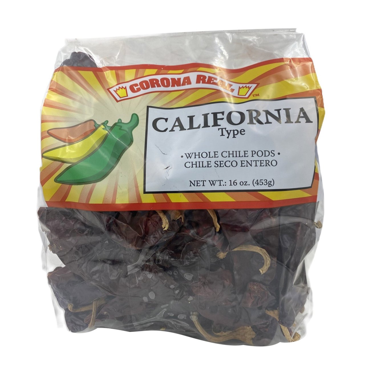 Corona Real California Chile Pods, 2 Bags, 16 Ounces Each - Image 1