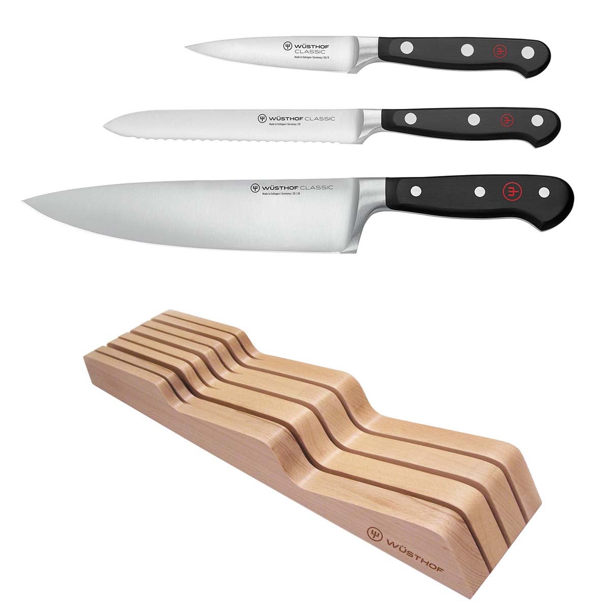 Wüsthof Classic 4-Piece Knives Starter Kit