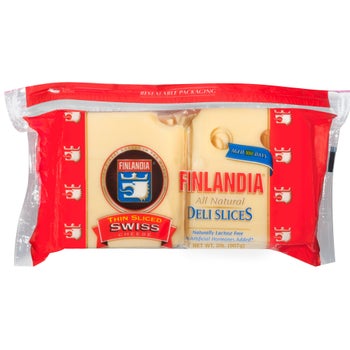 Finlandia Sliced Swiss Cheese, 32 oz (2 lbs)