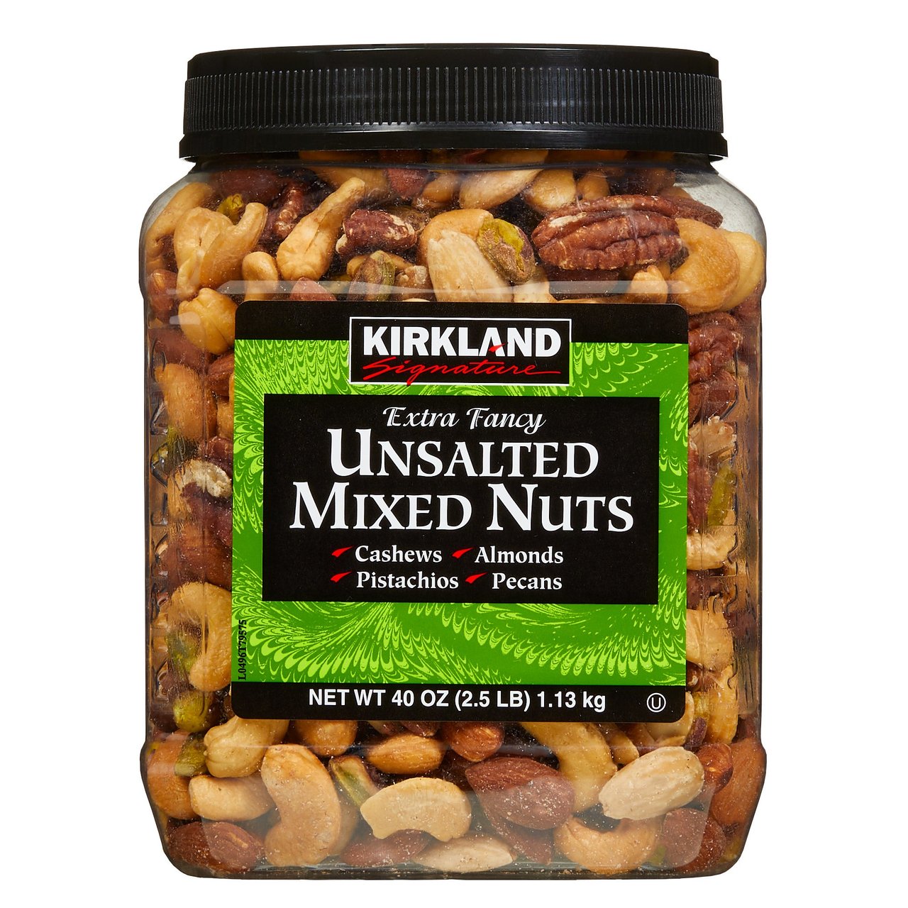 Kirkland Signature Extra Fancy Unsalted Mixed Nuts 40 oz (2.5 lbs) - Image 1
