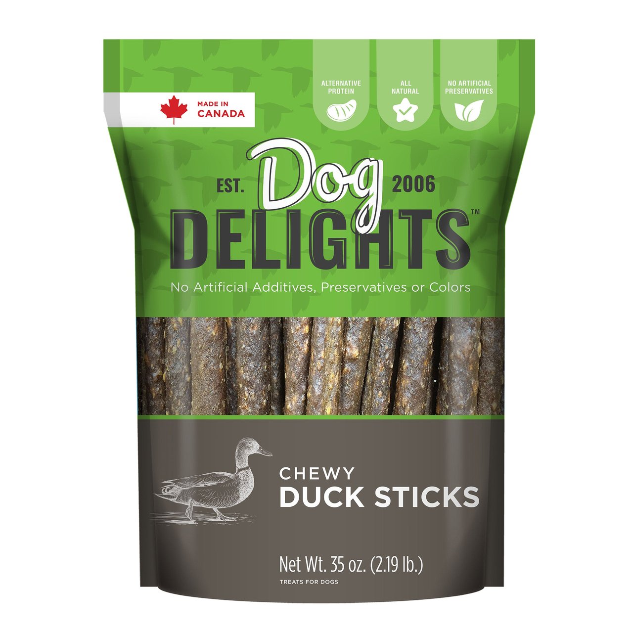 Dog Delights Chewy Duck Sticks 35 oz