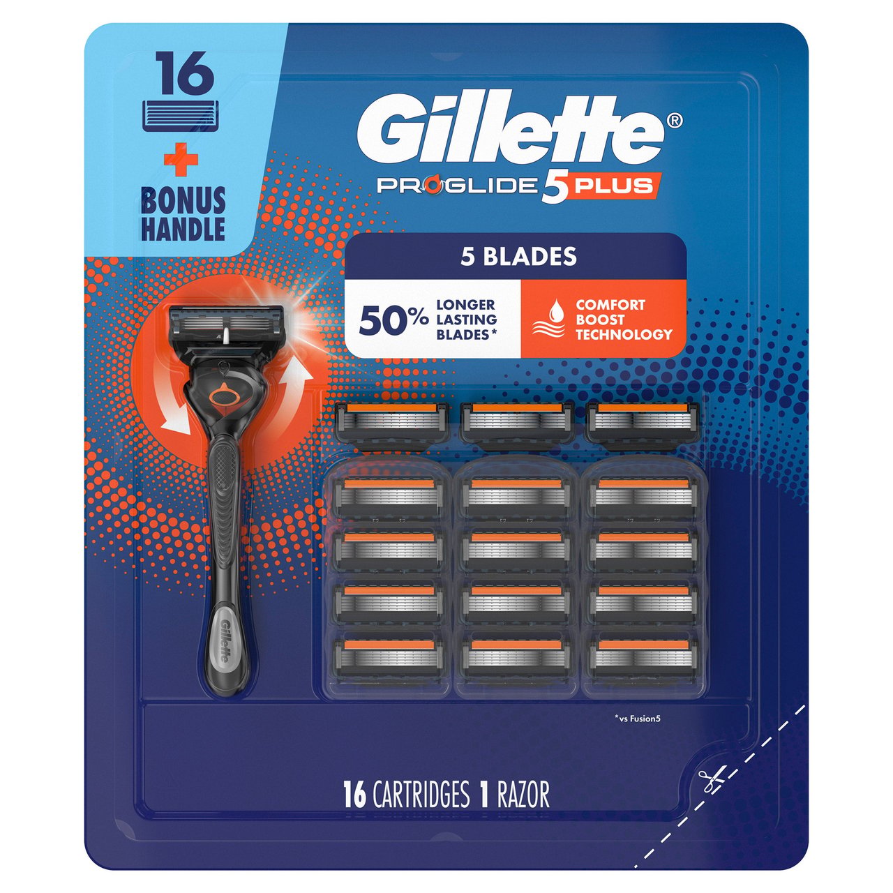 GILLETTE PROGLIDE PLUS 16CT CARTS AND HANDLE - Image 1