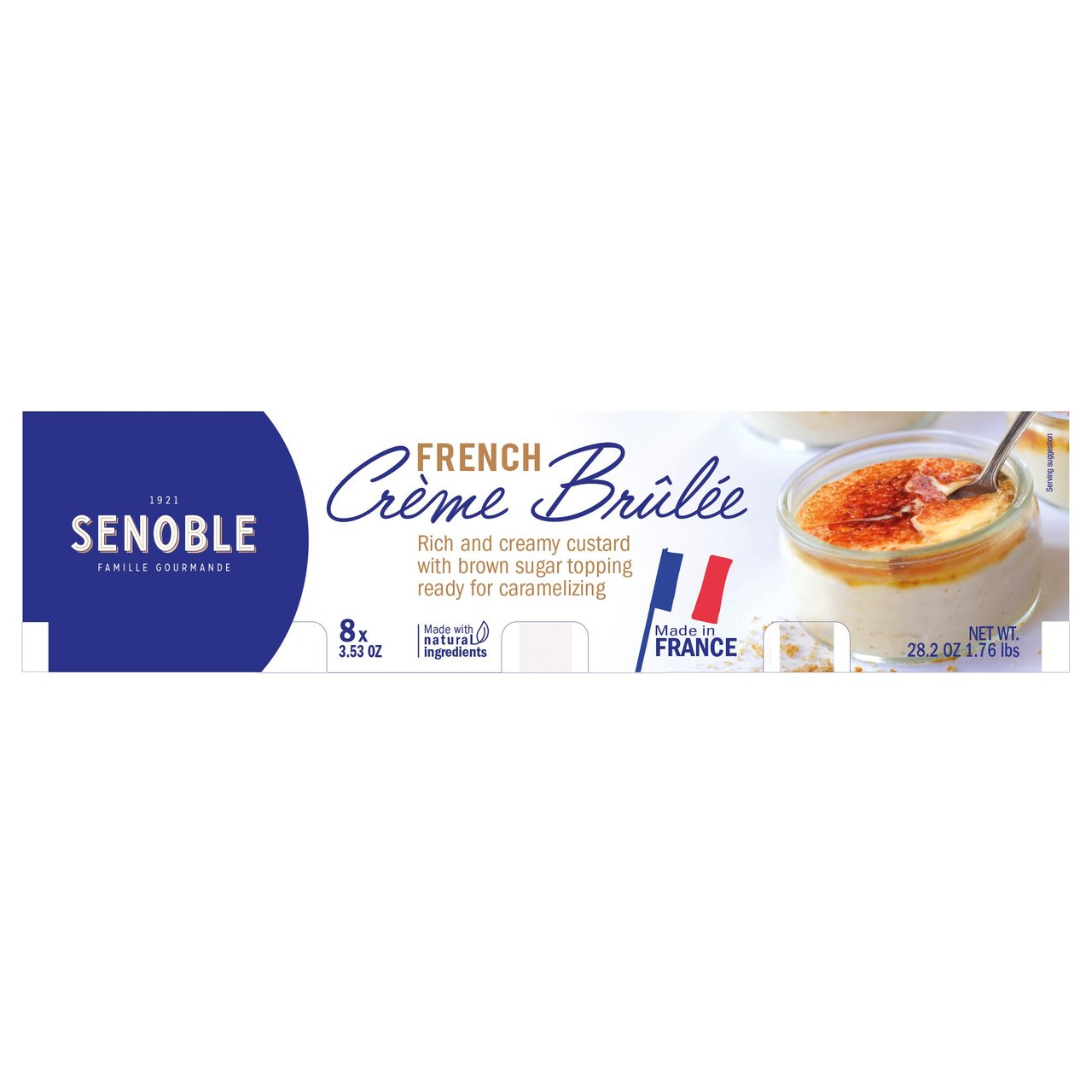 Senoble French Crème Brûlée 8/3.57 oz - Image 1