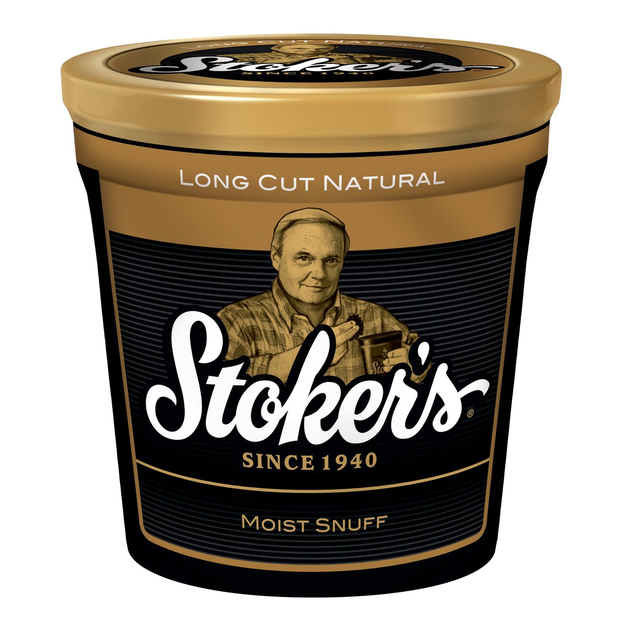 Stoker's Long-Cut Natural Moist Snuff 12 oz. Tub