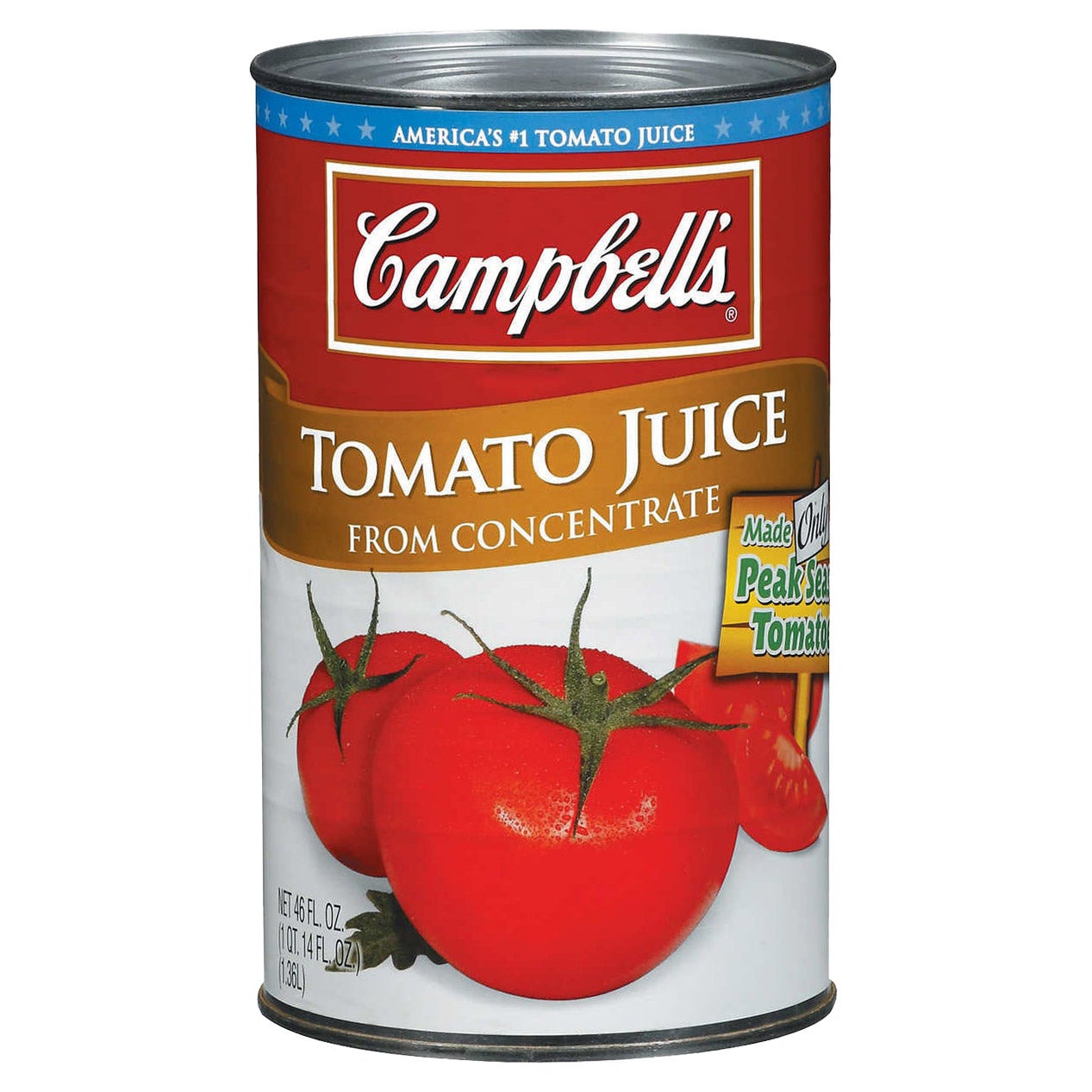 Campbell's Tomato Juice, 12 Pack of 46 fl oz Cans - Image 1