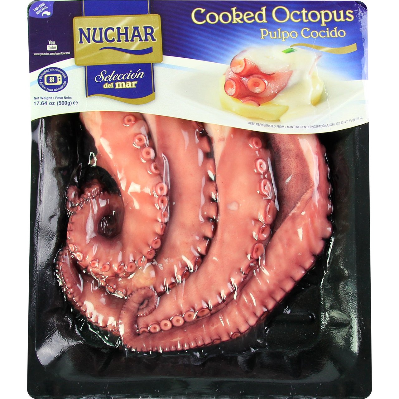 Nuchar Cooked Octopus 17.6 oz - Image 1