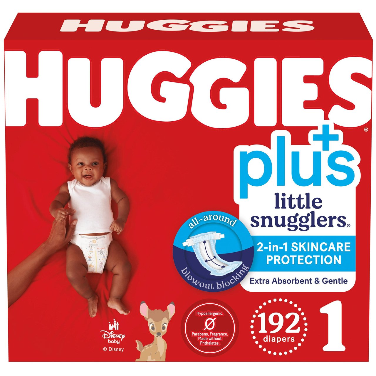 Huggies Plus Little Snugglers Size 1, 192 CT - Image 1